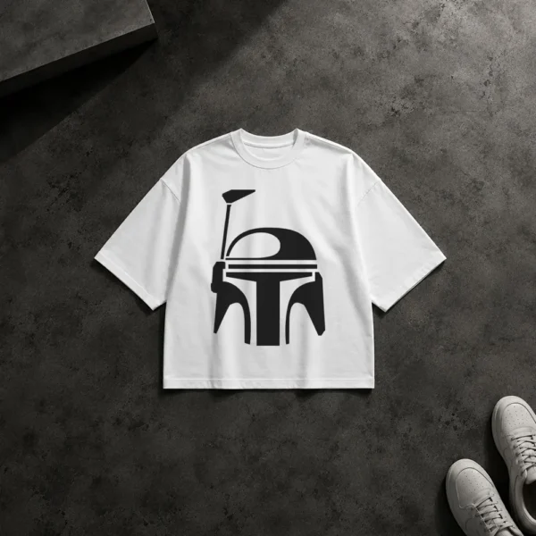 تیشرت باکسی بوبا فت طرح کلاه (Boba Fett)
