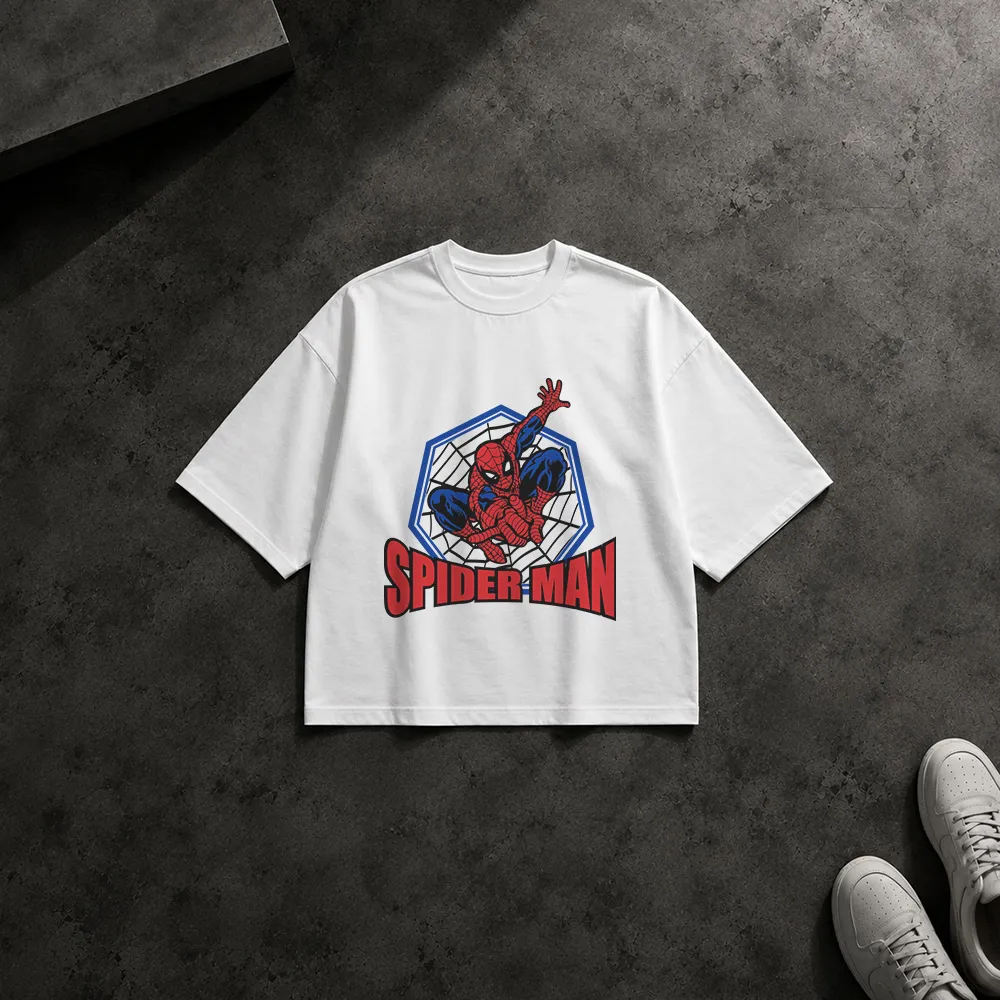 تیشرت باکسی مرد عنکبوتی طرح کلاسیک (Spider-Man) کد 4248
