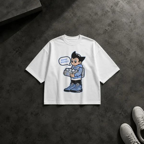 تیشرت باکسی آسترو بوی طرح پول و استایل خیابانی (Astro Boy)