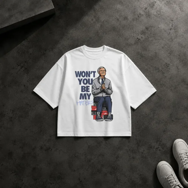 تیشرت باکسی آقای راجرز طرح Won’t You Be My Neighbor