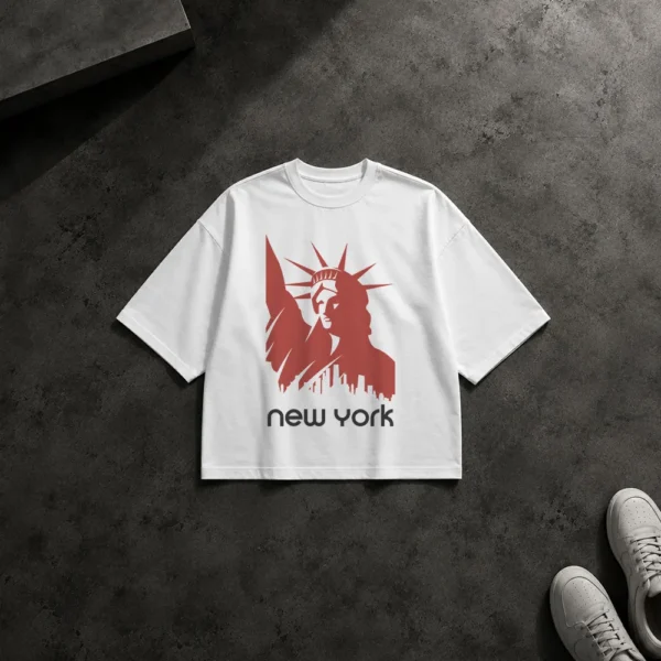 تیشرت باکسی نیویورک طرح مجسمه آزادی (Statue of Liberty)