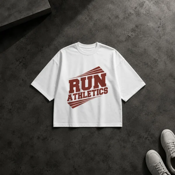 تیشرت باکسی دویدن طرح Run Athletics