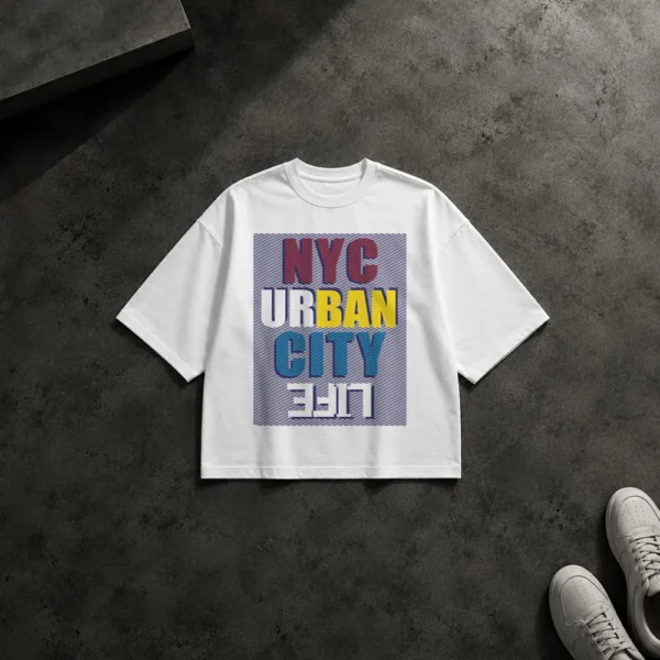 تیشرت باکسی نیویورک طرح NYC Urban City