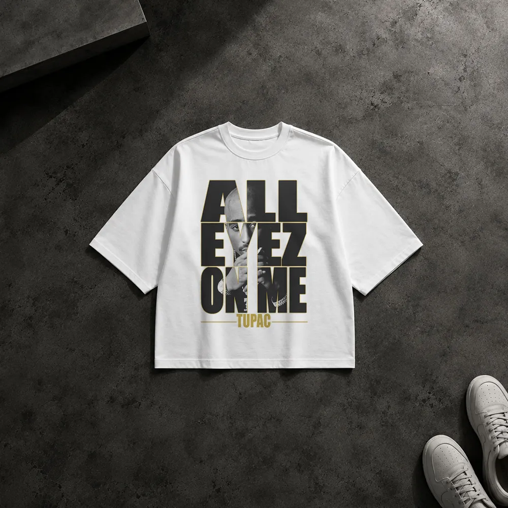 تیشرت باکسی توپاک شکور طرح All Eyez on Me (Tupac) کد 74