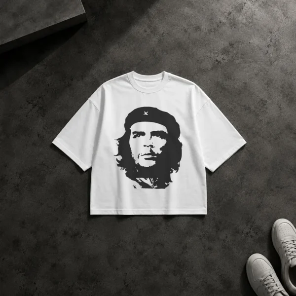 تیشرت باکسی چه گوارا طرح پرتره سیاه‌وسفید (Che Guevara) کد 7549