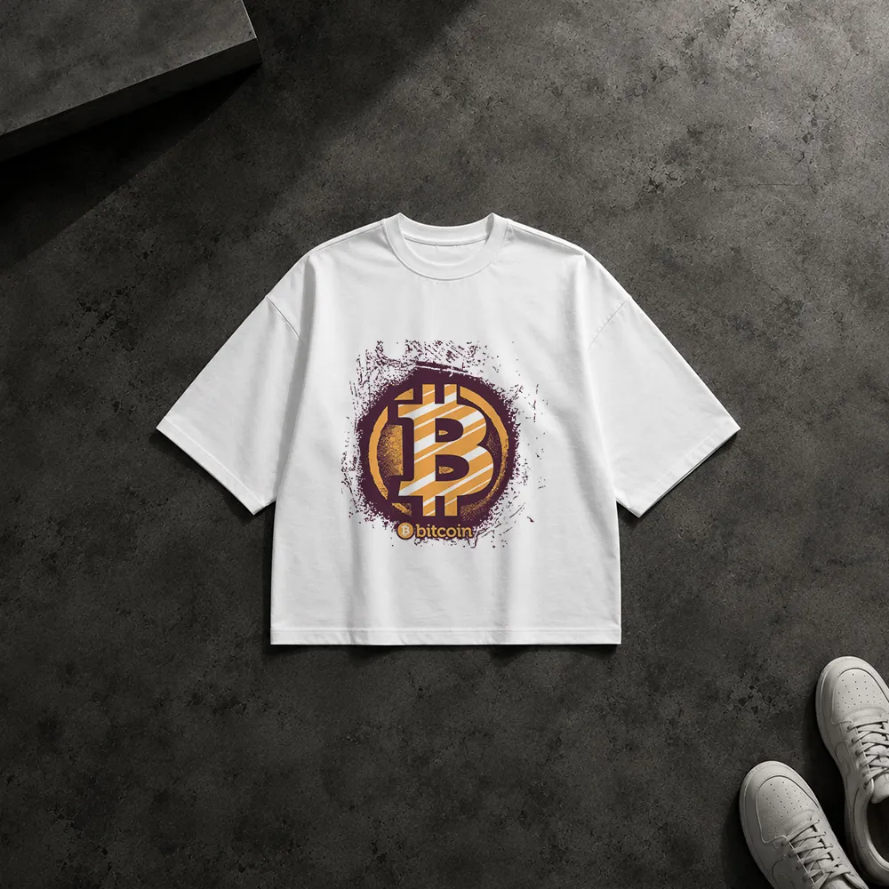 تیشرت باکسی بیت‌کوین طرح Bitcoin کد 8682