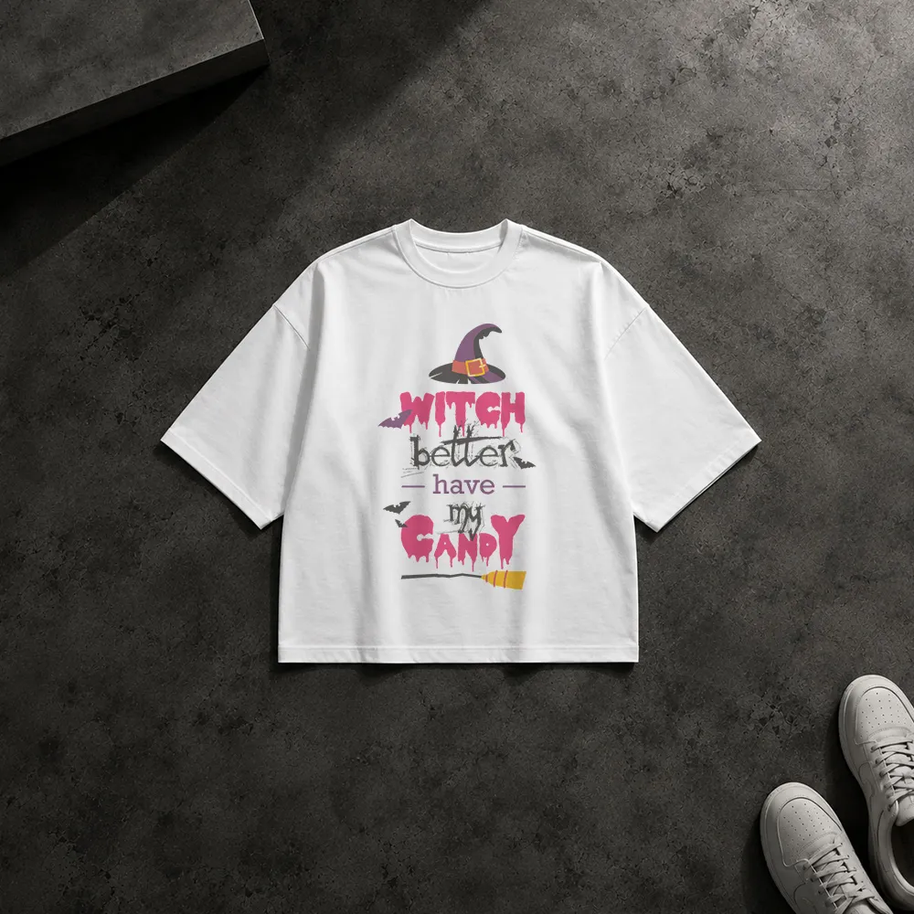 تیشرت باکسی جادوگر طرح Witch Better Have My Candy کد 9035