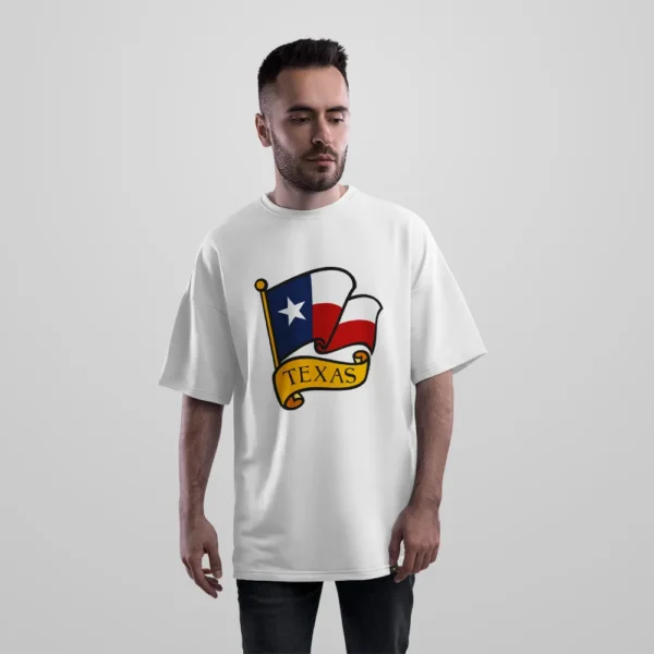 تیشرت اورسایز پرچم تگزاس طرح Texas کد 10827