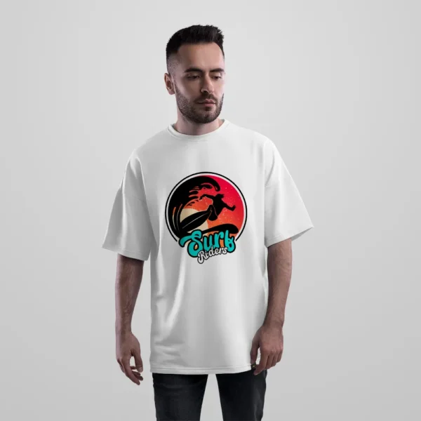 تیشرت اورسایز موج‌سواری طرح Surf Riders کد 11044