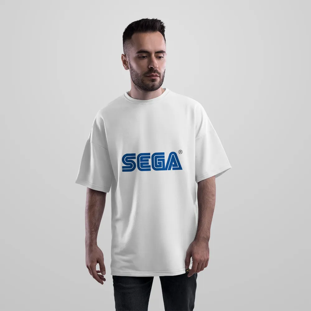 تیشرت اورسایز برند سگا طرح لوگوی مینیمال (SEGA) کد 12086