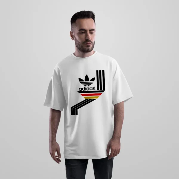 تیشرت اورسایز آدیداس طرح لوگوی هندسی رترو (Adidas) کد 12187