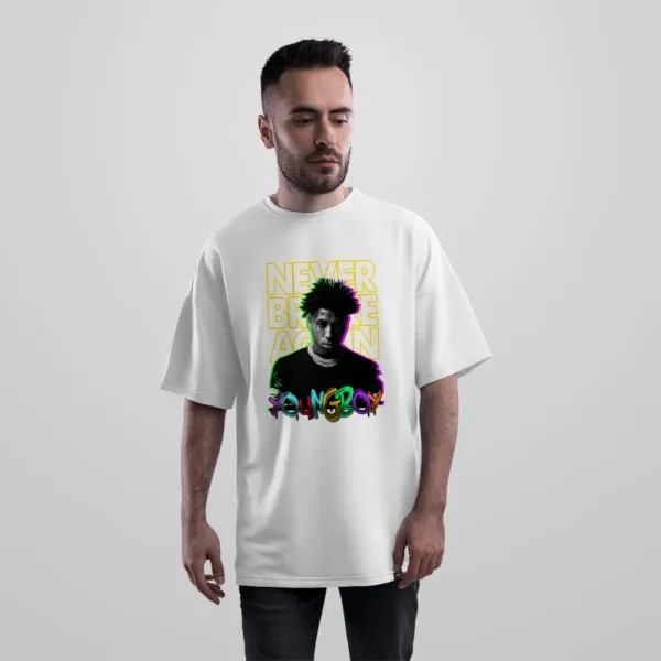 تیشرت اورسایز طرح NBA YoungBoy Never Broke Again کد 14760