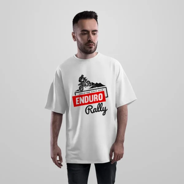تیشرت اورسایز موتورسواری طرح Enduro Rally کد 15753
