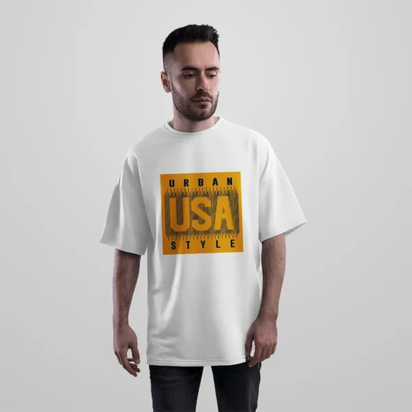 تیشرت اورسایز طرح Urban USA Style کد 16117