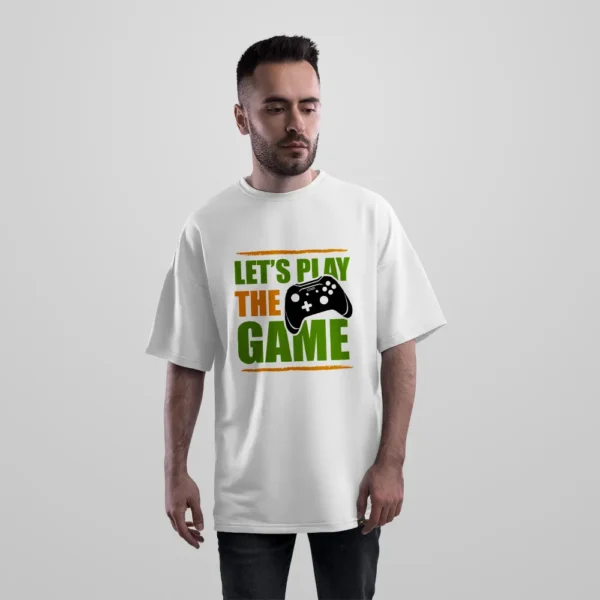 تیشرت اورسایز طرح Let's Play the Game کد 16325