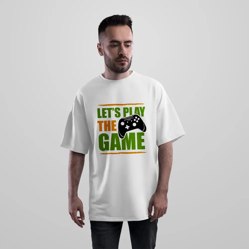 تیشرت اورسایز طرح Let's Play the Game کد 16325