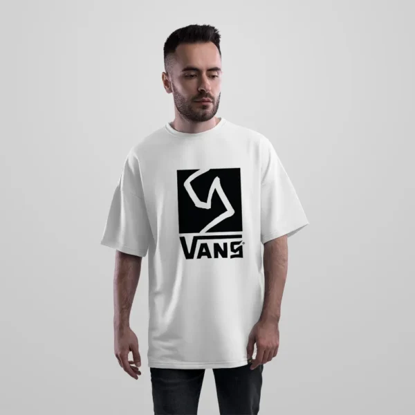 تیشرت اورسایز ونس طرح لوگوی مینیمال (Vans) کد 17312