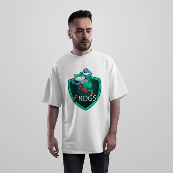 تیشرت اورسایز قورباغه طرح بج Frogs کد 19381