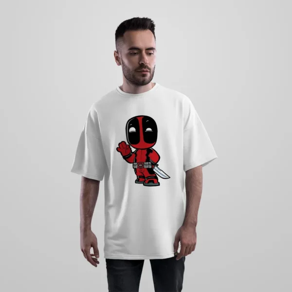 تیشرت اورسایز ددپول طرح چیبی (Deadpool)