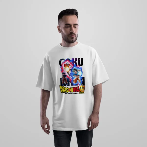 تیشرت اورسایز انیمه دراگون بال سوپر طرح گوکو (Goku)
