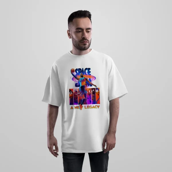 تیشرت اورسایز بسکتبال طرح اسپیس جم نسل جدید (Space Jam)