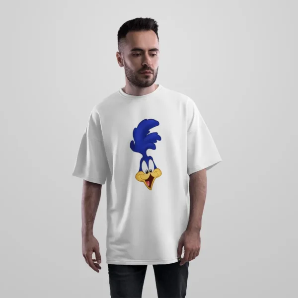تیشرت اورسایز لونی تونز طرح رود رانر (Road Runner)