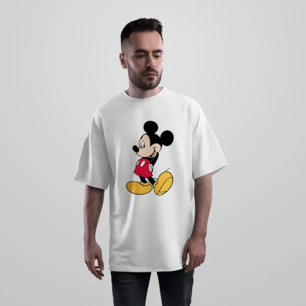 تیشرت اورسایز میکی موس طرح راه‌رفتن کلاسیک (Mickey Mouse)