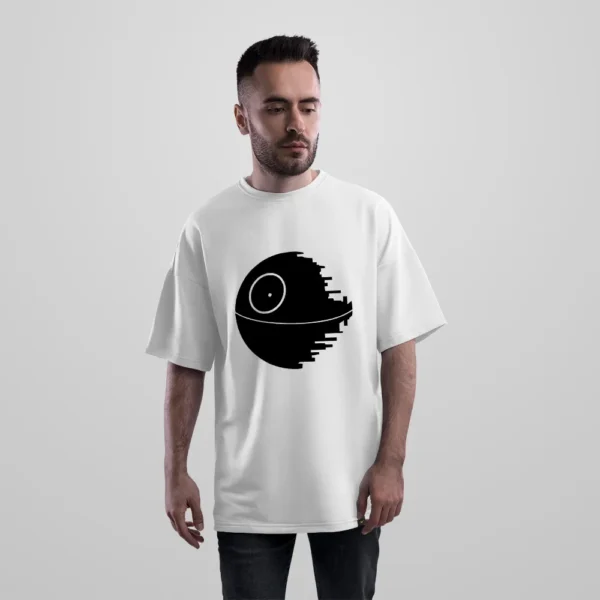 تیشرت اورسایز جنگ ستارگان طرح ستاره مرگ (Death Star) کد 4093