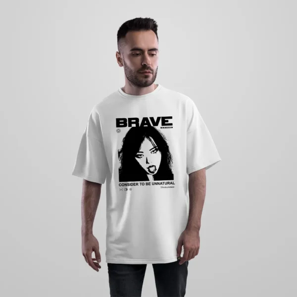 تیشرت اورسایز طرح Brave پرتره زن