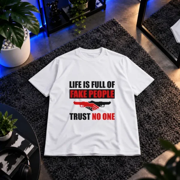 تیشرت تایپوگرافی Trust No One کد 10341