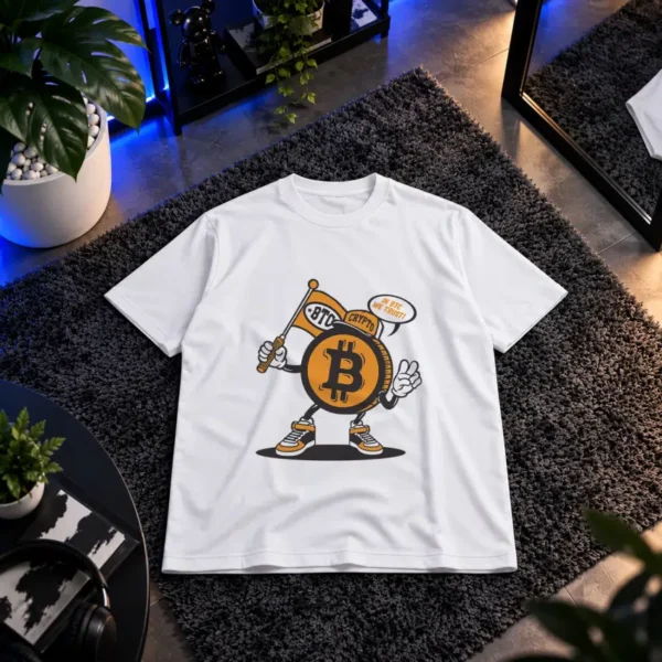 تیشرت بیت‌کوین طرح شخصیت کارتونی Bye Crypto کد 10588