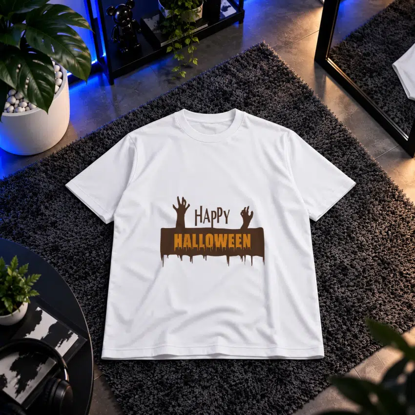تیشرت هالووین طرح Happy Halloween کد 10778