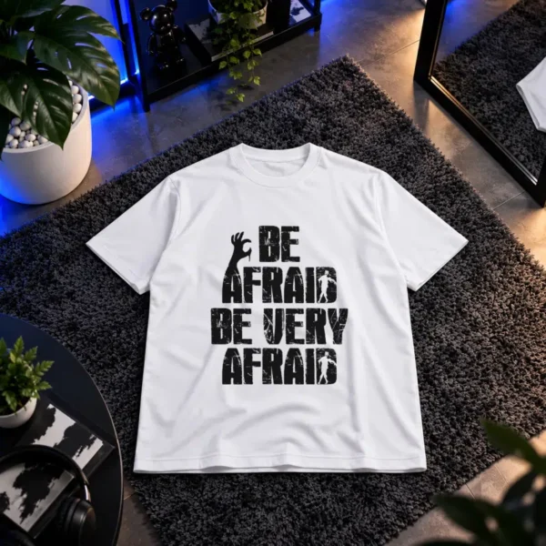 تیشرت هالووین طرح Be Afraid Be Very Afraid