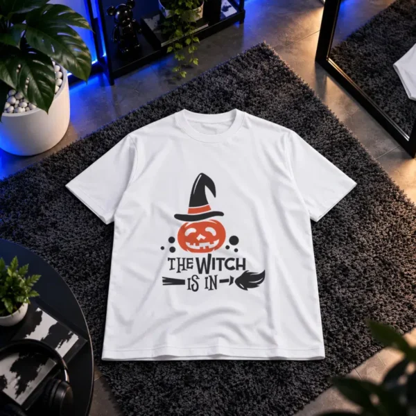 تیشرت هالووین طرح The Witch Is In کد 10980