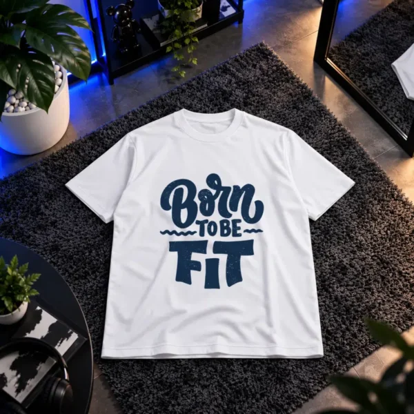 تیشرت تایپوگرافی Born to Be Fit کد 10991