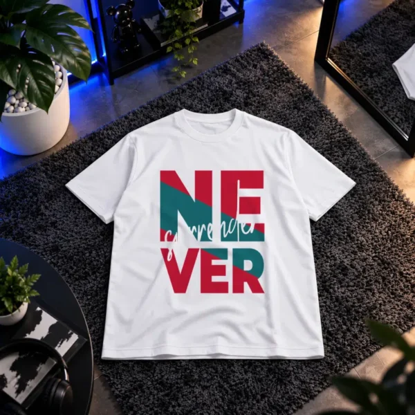 تیشرت تایپوگرافی Never Give Up کد 11181