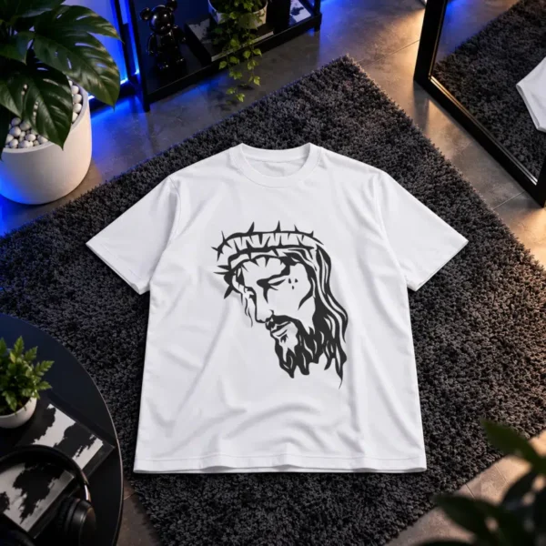 تیشرت حضرت عیسی طرح تاج خار (Jesus) کد 11229