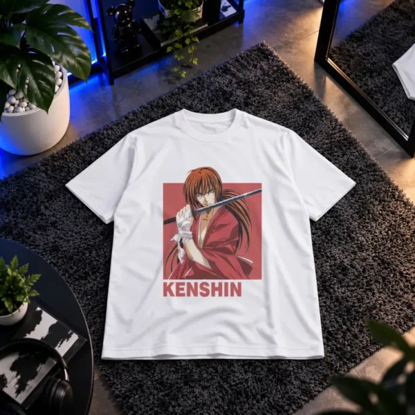 تیشرت انیمه روروونی کنشین طرح نوشته Kenshin کد 11340