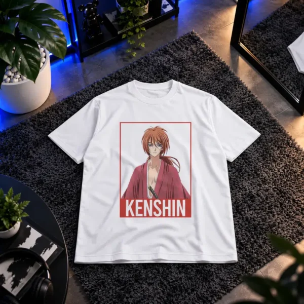 تیشرت انیمه روروونی کنشین طرح پرتره (Kenshin) کد 11345