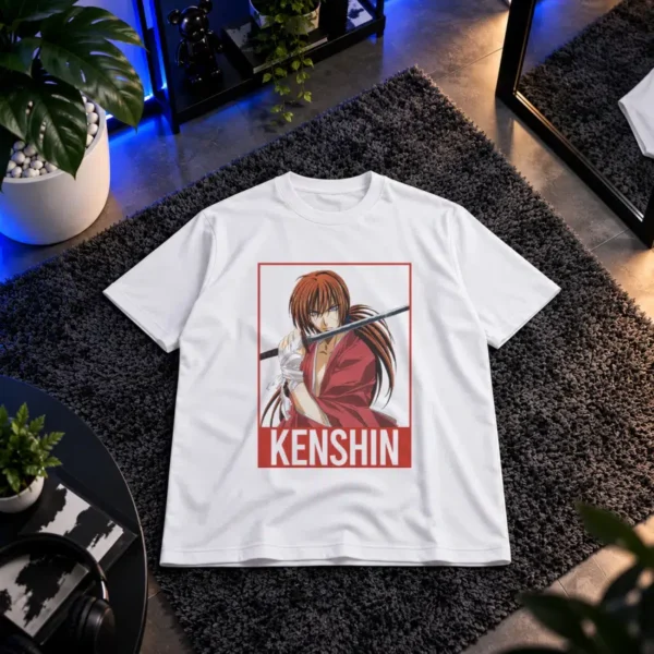تیشرت انیمه روروونی کنشین طرح شمشیر (Kenshin) کد 11347