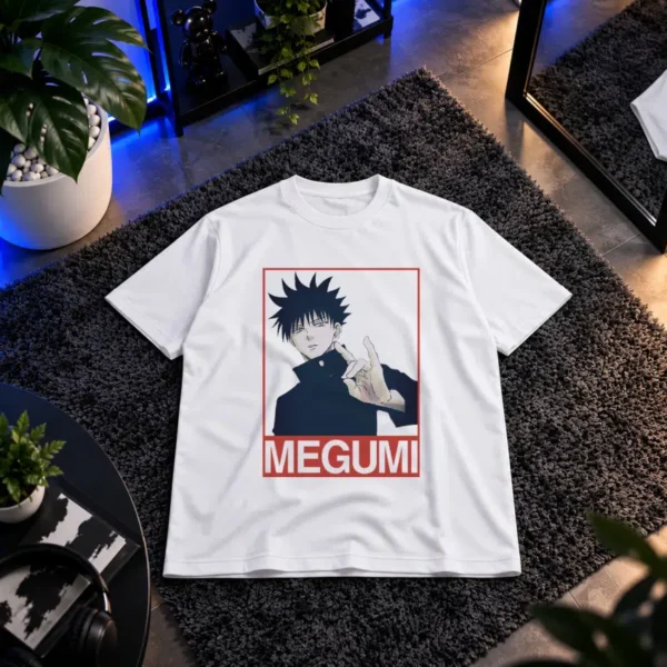 تیشرت انیمه جوجوتسو کایسن طرح مگومی سیگاری (Megumi) کد 11500