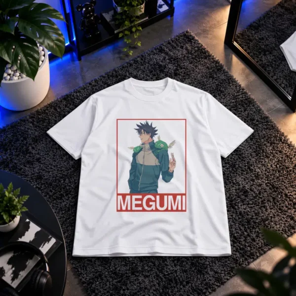 تیشرت انیمه جوجوتسو کایسن طرح مگومی و عقاب سبز (Megumi) کد 11502
