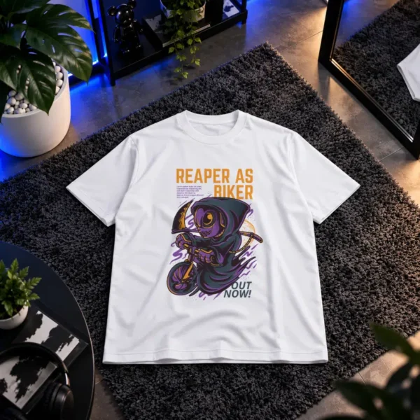 تیشرت موتورسوار طرح فرشته مرگ (Reaper Biker) کد 11766