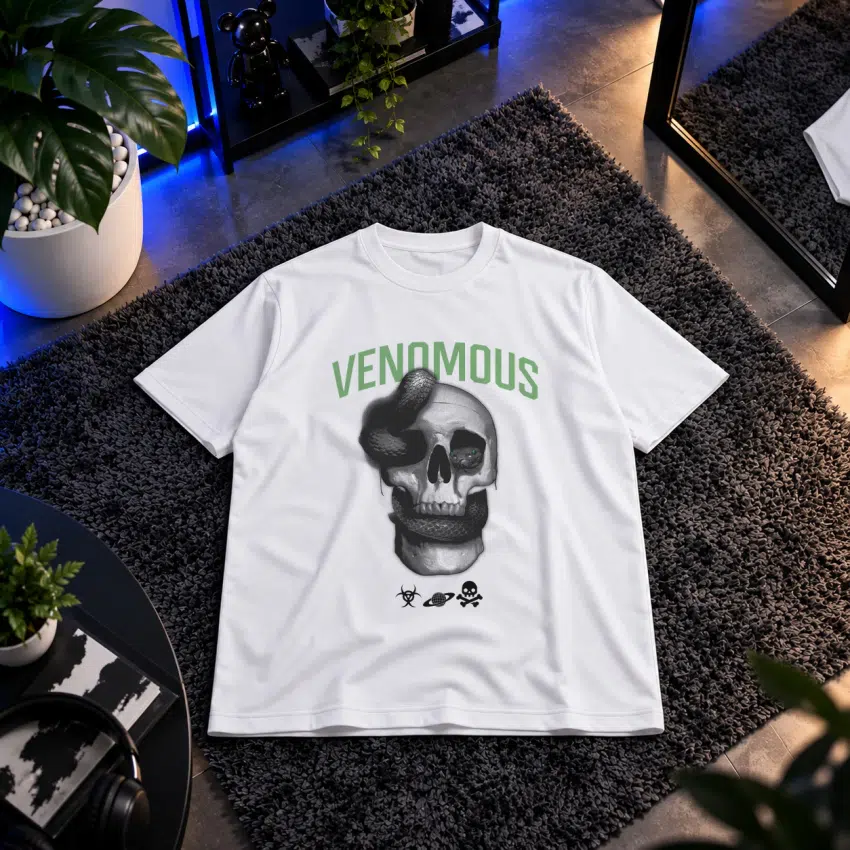 تیشرت جمجمه طرح سمی (Venomous) کد 1199