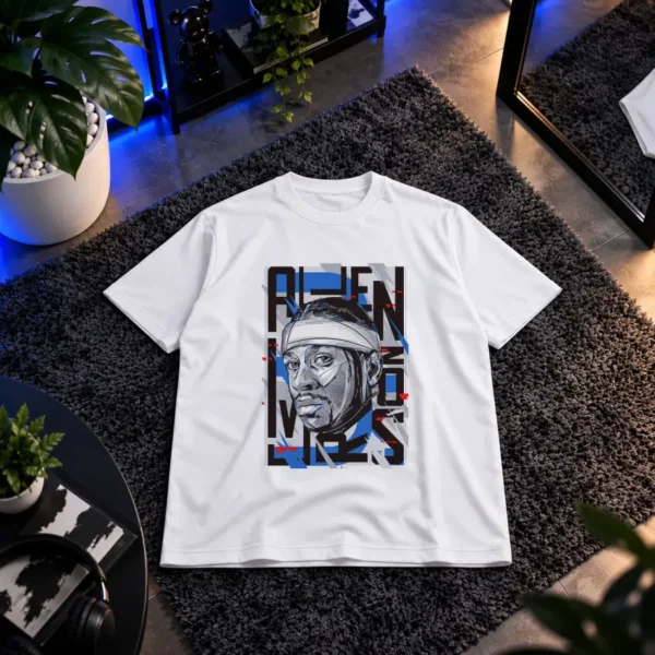 تیشرت بسکتبال طرح پرتره آلن آیورسن (Allen Iverson) کد 12059