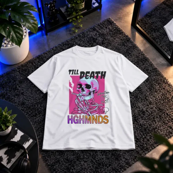 تیشرت اسکلت طرح Till Death و Higher Minds کد 12098