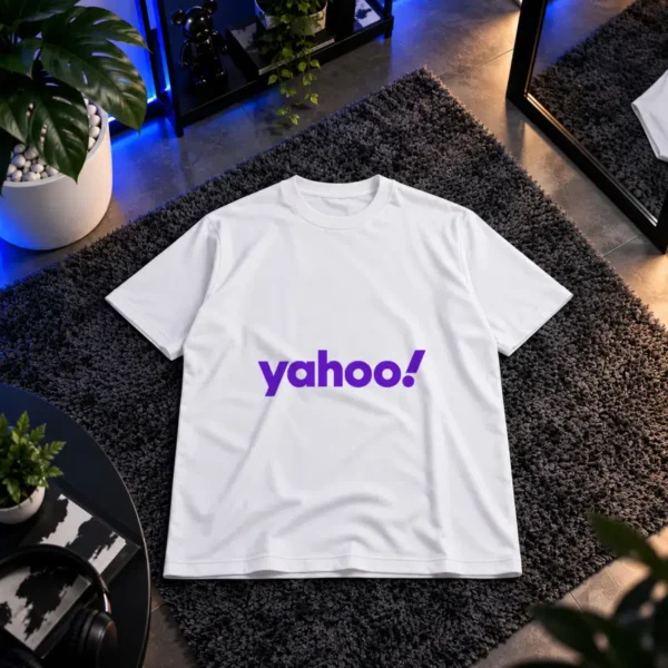 تیشرت یاهو طرح لوگوی بنفش (Yahoo) کد 12102