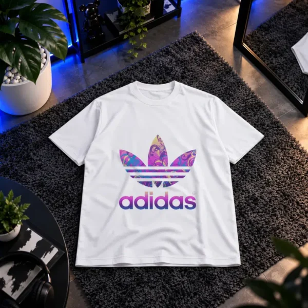 تیشرت آدیداس طرح لوگوی رنگارنگ هنری (Adidas) کد 12171