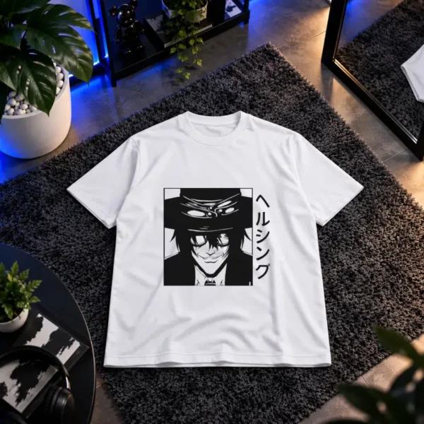 تیشرت انیمه هلسینگ طرح آلوکارد (Hellsing Alucard) کد 12360