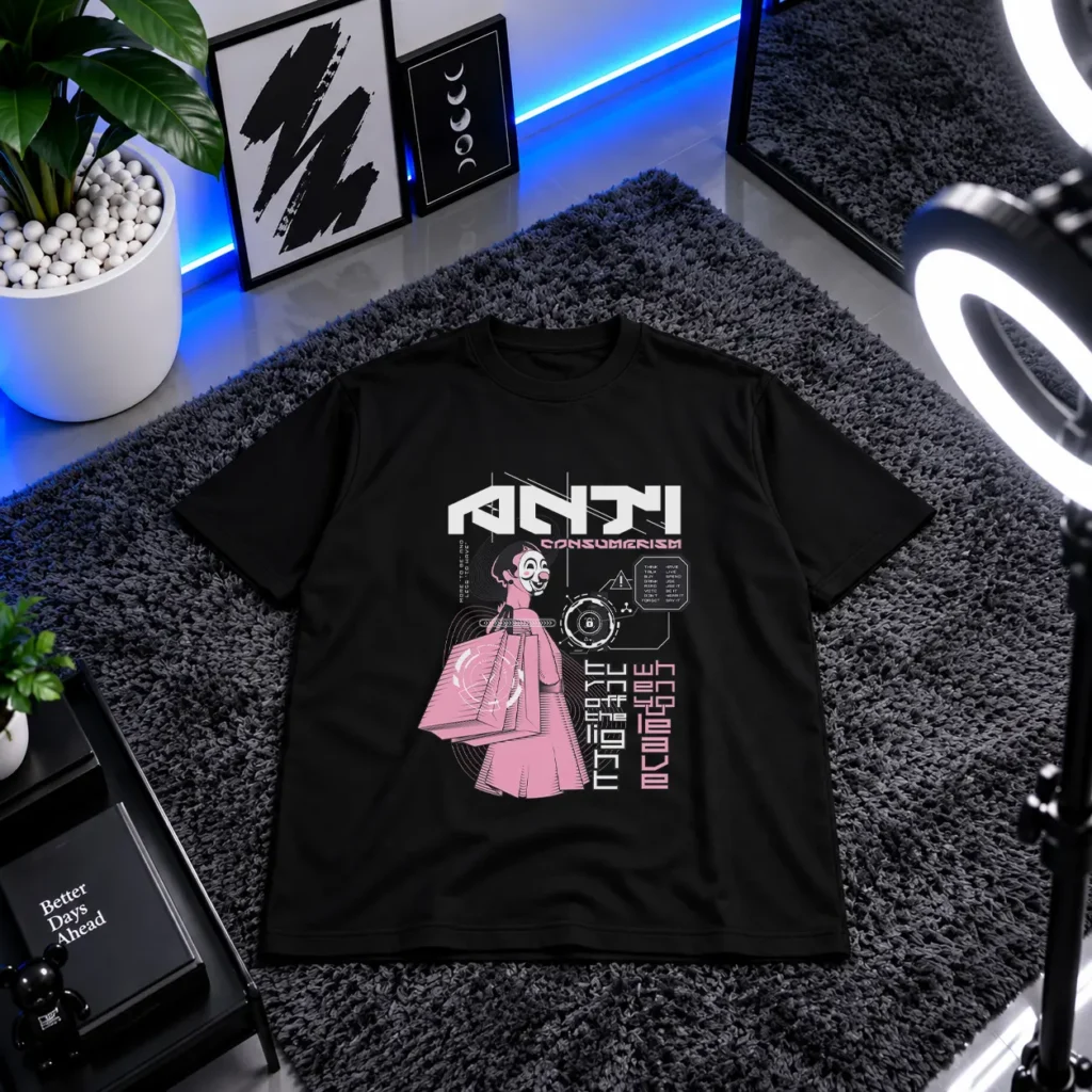 تیشرت طرح Anti Consumerism کد 12611